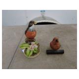 Lot of 2 Bird Figurines
