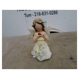 Kneeling Angel Figurine with Ladybug