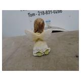 Kneeling Angel Figurine with Ladybug