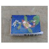Vintage CloisonnÃ© Enamel Matchbox Holder
