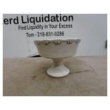 Vintage Ceramic Pedestal Compote Bowl