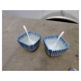 Assorted Blue and White Ceramic Tableware Set
