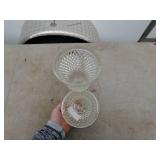 Vintage Clear Glass Compote with Lid