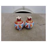 Hand-Painted Ceramic Decorative Vases (Pair)