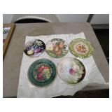 Set of 5 Decorative Fruit-Themed Plates