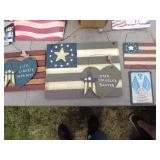 Assorted Patriotic American Decorations Lot