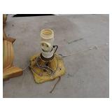 Vintage Floral Design Ceiling Light Fixture and Base