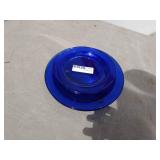 Collection of Vintage Blue Glass Dishware