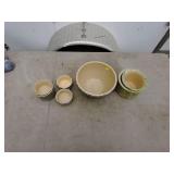 Lot of Robinson Ransbottom Stoneware Mixing Bowls and Crocks