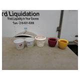 Assorted Decorative Flower Pots - Set of 5
