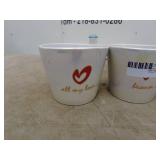 Assorted Decorative Flower Pots - Set of 5