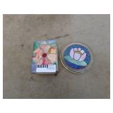 Stained Glass Trinket Box and Coaster Set