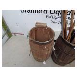 Lot of Vintage Wooden Barrels and Assorted Walking Sticks/Canes
