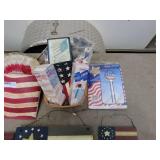 Assorted Patriotic American Decorations Lot