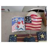 Assorted Patriotic American Decorations Lot