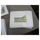 Lot of Assorted Landscape Art Prints