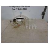 Assorted Glass Jars and Drinkware Collection