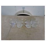 Set of 8 Clear Glass Mugs