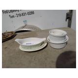 Assorted White Ceramic Bakeware Set