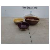 Set of 3 Vintage Ceramic Bowls