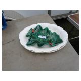 Lot of Assorted Decorative Platters - Holiday and Floral