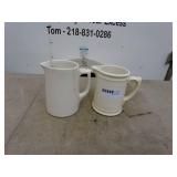 Vintage Ceramic Cream/Water Pitchers - Set of 2