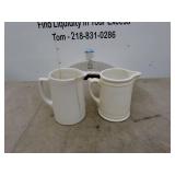 Vintage Ceramic Cream/Water Pitchers - Set of 2