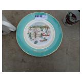 Lot of 4 Holiday Themed Mugs and Christmas 1973 Decorative Plate