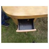 Vintage Kidney-Shaped Vanity Table with Storage Drawers