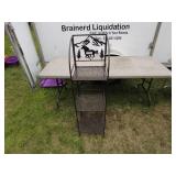 Metal 3-Tier Plant Stand with Decorative Moose Design