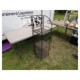 Metal 3-Tier Plant Stand with Decorative Moose Design