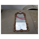 Vintage Ornate Gold Framed Wall Mirror