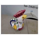 Set of 4 Colorful Ceramic Decorative Pitchers