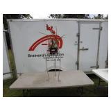 Metal Plant Stand with Artificial Flower Arrangement