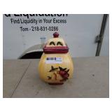 Hand-Painted Ceramic Biscotti Jar