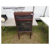 Vintage Wooden Chalkboard with Foldable Stand