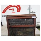 Vintage Wooden Chalkboard with Foldable Stand