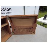 Vintage Wooden Tool Chest with Drawers and Compartments