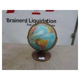 Vintage Replogle World Globe on Metal Stand