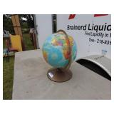 Vintage Replogle World Globe on Metal Stand