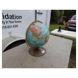 Vintage Replogle World Globe on Metal Stand