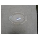 Set of 2 Glass Fish-Shaped Platters