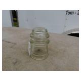 Lot of 9 Vintage Glass Insulators with Reference Book
