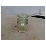 Lot of 9 Vintage Glass Insulators with Reference Book