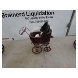 Lot of Vintage Decorative Strollers with Dolls & Teddy Bears