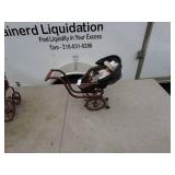 Lot of Vintage Decorative Strollers with Dolls & Teddy Bears