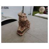 Vintage Ceramic Dog Lamp