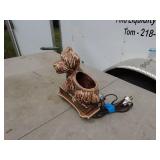 Vintage Ceramic Dog Lamp