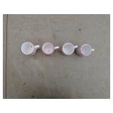 Set of 4 Caleca Hand-Painted Mini Mugs - Made in Italy