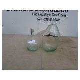 Lot of 2 Vintage Glass Bottles